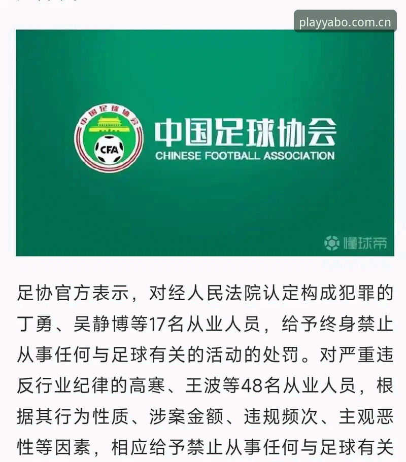 足协第三批禁足名单详解：65人受罚，行业整顿进行时